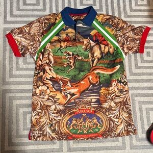 Akoo Multicolor Graphic Kids Polo Shirt